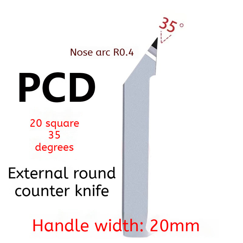 1163-PCD diamond turning tool cylindrical plane super bright CBN boron nitride tool 20 square 60/90 degrees gemstone knife non-standard Shandong Denso Pricision Tools Co.,Ltd.